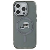 Karl Lagerfeld KLHMP15LHLSKCK Hardcase IML Metal Karl&Choupette Head for iPhone 15 Pro 6.1" / black
