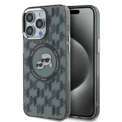 Karl Lagerfeld KLHMP15LHMCKMHK IML Monogram Karl&Choupette Head MagSa for iPhone 15 Pro 6.1" / black