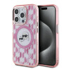 Karl Lagerfeld KLHMP15LHMCKMHP IML Monogram Karl&Choupette Head MagSafe for iPhone 15 Pro 6.1" / pink
