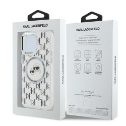 Karl Lagerfeld KLHMP15LHMCKMHT IML Monogram Karl&Choupet for iPhone 15 Pro 6.1" / transparent