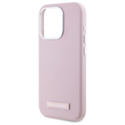 Karl Lagerfeld KLHMP15LPGMSRPP Hardcase FW Metal Plate MagSafe for iPhone 15 Pro 6.1" / pink