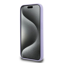 Karl Lagerfeld KLHMP15LSCMKCRHU Silicone Karl&Choupette Heads Hardcase for iPhone 15 Pro 6.1" / purple
