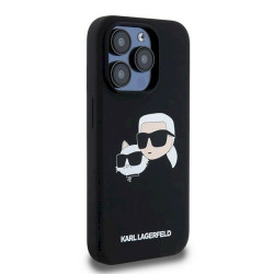 Karl Lagerfeld KLHMP15LSKCHPPLK iPhone 15 Pro 6.1" black hardcase Silicone Karl & Choupette Ma