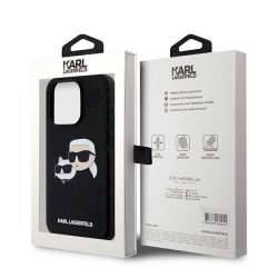 Karl Lagerfeld KLHMP15LSKCHPPLK iPhone 15 Pro 6.1" black hardcase Silicone Karl & Choupette Ma