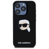 Karl Lagerfeld KLHMP15LSKHPPLK Silicone Karl Head Print Magsafe for iPhone 15 Pro 6.1" / black