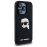 Karl Lagerfeld KLHMP15LSKHPPLK Silicone Karl Head Print Magsafe for iPhone 15 Pro 6.1" / black