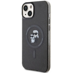 Karl Lagerfeld KLHMP15MHGKCNOK Hardcase Karl&Choupette Gli for iPhone 15 Plus / 14 Plus 6.7" / black