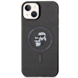 Karl Lagerfeld KLHMP15MHGKCNOK Hardcase Karl&Choupette Gli for iPhone 15 Plus / 14 Plus 6.7" / black