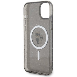 Karl Lagerfeld KLHMP15MHGKCNOK Hardcase Karl&Choupette Gli for iPhone 15 Plus / 14 Plus 6.7" / black