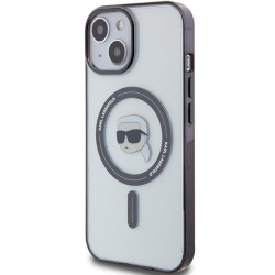 Karl Lagerfeld KLHMP15MHKHNOTK iPhone 15 Plus/14 Plus 6.7" transparent hardcase IML Karl`s Head Mag