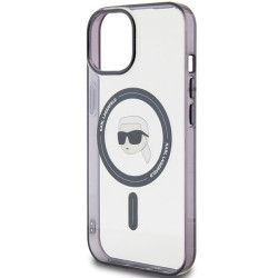 Karl Lagerfeld KLHMP15MHKHNOTK iPhone 15 Plus/14 Plus 6.7" transparent hardcase IML Karl`s Head Mag