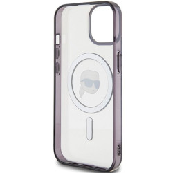 Karl Lagerfeld KLHMP15MHKHNOTK iPhone 15 Plus/14 Plus 6.7" transparent hardcase IML Karl`s Head Mag