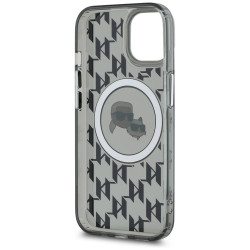 Karl Lagerfeld KLHMP15MHMCKMHK IML Monogram Karl&Choupette Head MagS for iPhone 15 Plus 6.7" / black