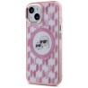 Karl Lagerfeld KLHMP15MHMCKMHP IML Monogram Karl&Choupette Head MagSa for iPhone 15 Plus 6.7" / pink