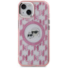 Karl Lagerfeld KLHMP15MHMCKMHP IML Monogram Karl&Choupette Head MagSa for iPhone 15 Plus 6.7" / pink
