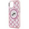 Karl Lagerfeld KLHMP15MHMCKMHP IML Monogram Karl&Choupette Head MagSa for iPhone 15 Plus 6.7" / pink