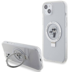 Karl Lagerfeld KLHMP15MHMRSKCH iPhone 15 Plus / 14 Plus 6.7" Hardcase Ring Stand Karl&Cho / white