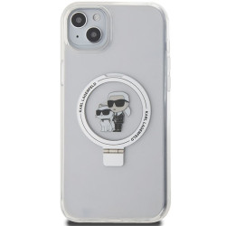 Karl Lagerfeld KLHMP15MHMRSKCH iPhone 15 Plus / 14 Plus 6.7" Hardcase Ring Stand Karl&Cho / white