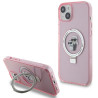 Karl Lagerfeld KLHMP15MHMRSKCP Hardcase Ring Stand Karl&Cho for iPhone 15 Plus / 14 Plus 6.7" / pink