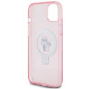 Karl Lagerfeld KLHMP15MHMRSKCP Hardcase Ring Stand Karl&Cho for iPhone 15 Plus / 14 Plus 6.7" / pink