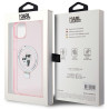 Karl Lagerfeld KLHMP15MHMRSKCP Hardcase Ring Stand Karl&Cho for iPhone 15 Plus / 14 Plus 6.7" / pink