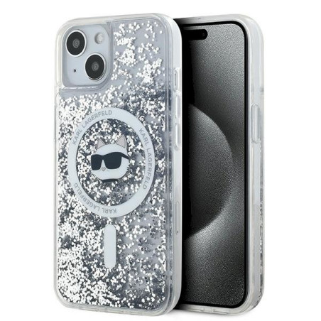 Karl Lagerfeld KLHMP15MLGCHSGH Liquid Glitter Chou Case for iPhone 15 Plus/14 Plus 6.7" / transparent