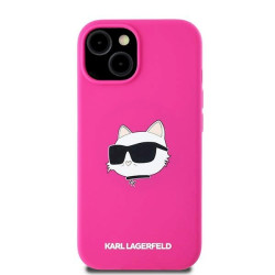 Karl Lagerfeld KLHMP15MSCHPPLF Hardcase for iPhone 15 Plus / 14 Plus 6.7" / fuschia
