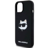 Karl Lagerfeld KLHMP15MSCHPPLK Silicone Choupette Hardcase for iPhone 15 Plus / 14 Plus 6.7" / black