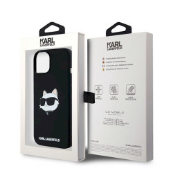 Karl Lagerfeld KLHMP15MSCHPPLK Silicone Choupette Hardcase for iPhone 15 Plus / 14 Plus 6.7" / black