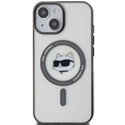 Karl Lagerfeld KLHMP15SHCHNOTK iPhone 15/14/13 6.1" transparent hardcase IML Choupette`s Head Mag