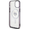 Karl Lagerfeld KLHMP15SHCHNOTK iPhone 15/14/13 6.1" transparent hardcase IML Choupette`s Head Mag