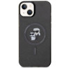 Karl Lagerfeld KLHMP15SHGKCNOK Karl&Choupette Glitter Hardcase for iPhone 15/14/13 6.1" / black