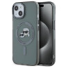 Karl Lagerfeld KLHMP15SHLSKCK Hardcase IML Metal Karl&Choupette Head for iPhone 15 6.1" / black