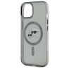 Karl Lagerfeld KLHMP15SHLSKCK Hardcase IML Metal Karl&Choupette Head for iPhone 15 6.1" / black
