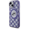 Karl Lagerfeld KLHMP15SHMCKMHU IML Monogram Karl&Choupette Head MagSa for iPhone 15 6.1" / purple