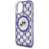 Karl Lagerfeld KLHMP15SHMCKMHU IML Monogram Karl&Choupette Head MagSa for iPhone 15 6.1" / purple