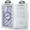 Karl Lagerfeld KLHMP15SHMCKMHU IML Monogram Karl&Choupette Head MagSa for iPhone 15 6.1" / purple