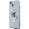 Karl Lagerfeld KLHMP15SHMRSKCH iPhone 15/14/13 6.1" hardcase Ring Stand Karl&Choupett / white