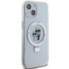 Karl Lagerfeld KLHMP15SHMRSKCH iPhone 15/14/13 6.1" hardcase Ring Stand Karl&Choupett / white