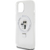 Karl Lagerfeld KLHMP15SHMRSKCH iPhone 15/14/13 6.1" hardcase Ring Stand Karl&Choupett / white