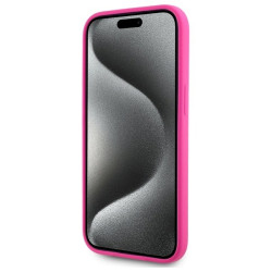 Karl Lagerfeld KLHMP15SSKHPPLF iPhone 15 6.1" fuschia hardcase Silicone Karl Head Print MagSafe