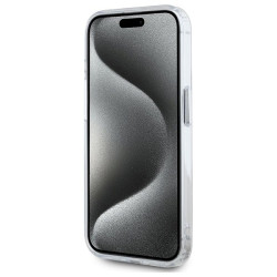 Karl Lagerfeld KLHMP15XHLSCHH Hardcase IML Metal Choupette Head MagSafe for iPhone 15 Pro Max 6.7" / white
