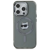 Karl Lagerfeld KLHMP15XHLSCHK iPhone 15 Pro Max 6.7" Hardcase IML Metal Choupette Head / black