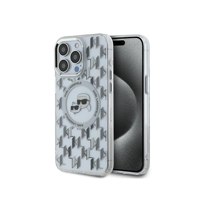 Karl Lagerfeld KLHMP15XHMCKMHT IML Monogram Karl&Cho Case for iPhone 15 Pro Max 6.7" / transparent