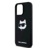 Karl Lagerfeld KLHMP15XSCHPPLK Hardcase Silicone Choupette Head M for iPhone 15 Pro Max 6.7" / black