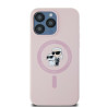 Karl Lagerfeld KLHMP15XSCMKCRHP Silicone Karl & Choupette Hardcase for iPhone 15 Pro Max 6.7" / pink