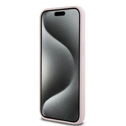 Karl Lagerfeld KLHMP15XSCMKCRHP Silicone Karl & Choupette Hardcase for iPhone 15 Pro Max 6.7" / pink