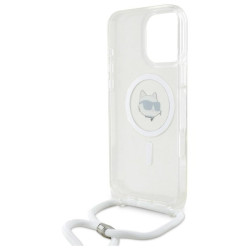 Karl Lagerfeld KLHMP16LHCCHNT iPhone 16 Pro 6.3" hardcase transparent IML Choupette Head & Cord Mag