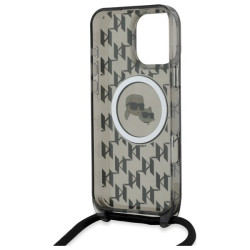 Karl Lagerfeld KLHMP16LHCKCKLCK iPhone 16 Pro 6.3" Hardcase IML Crossbody Monogram Karl & Chou / black