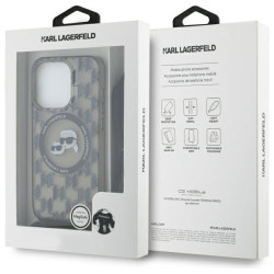 Karl Lagerfeld KLHMP16LHCKCKLCK iPhone 16 Pro 6.3" Hardcase IML Crossbody Monogram Karl & Chou / black